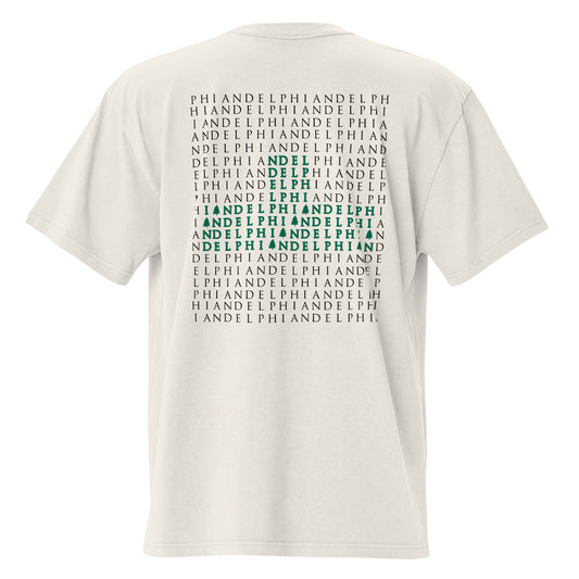 Delphian Crossword - Oversized faded t-shirt