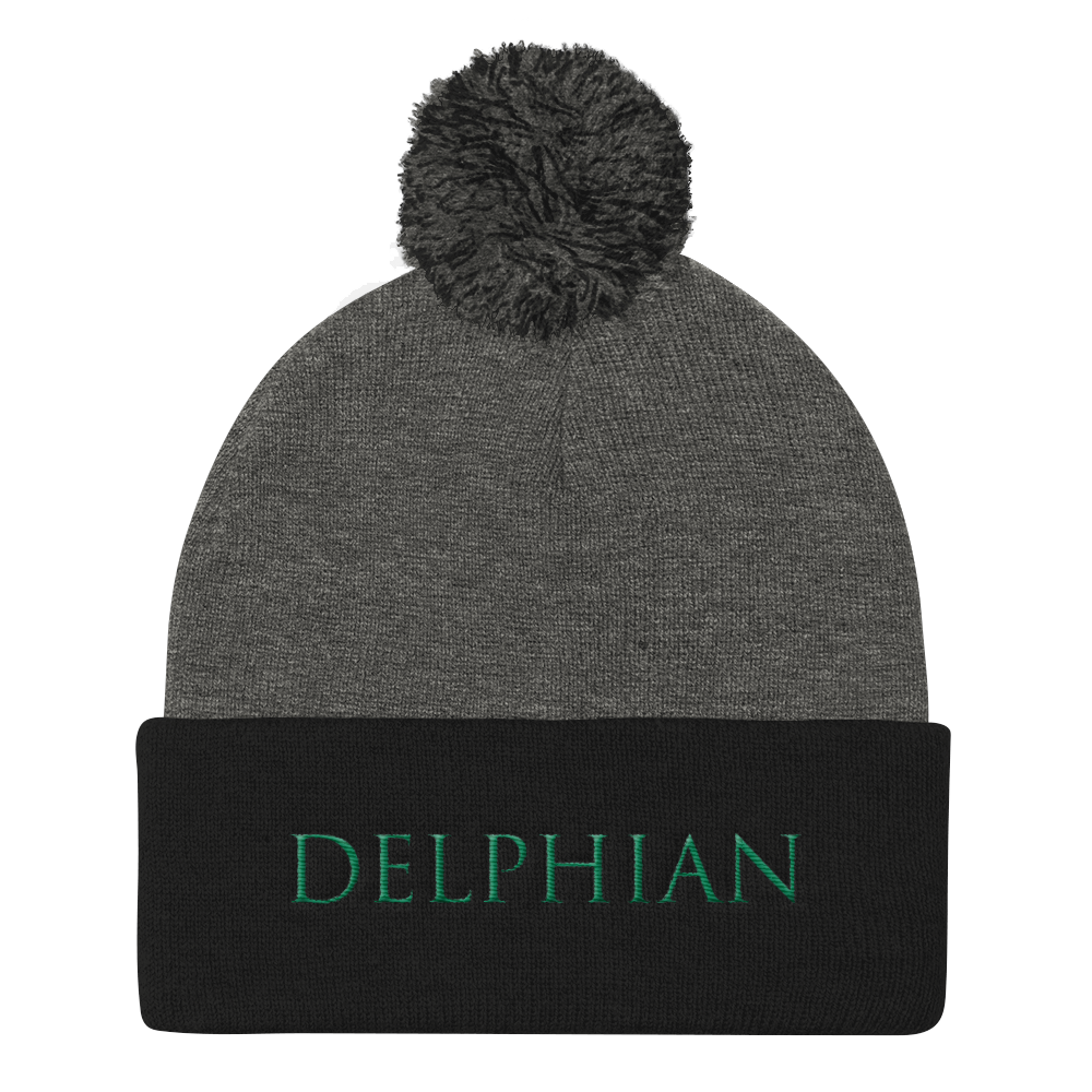 Delphian Pom Pom Knit Hat