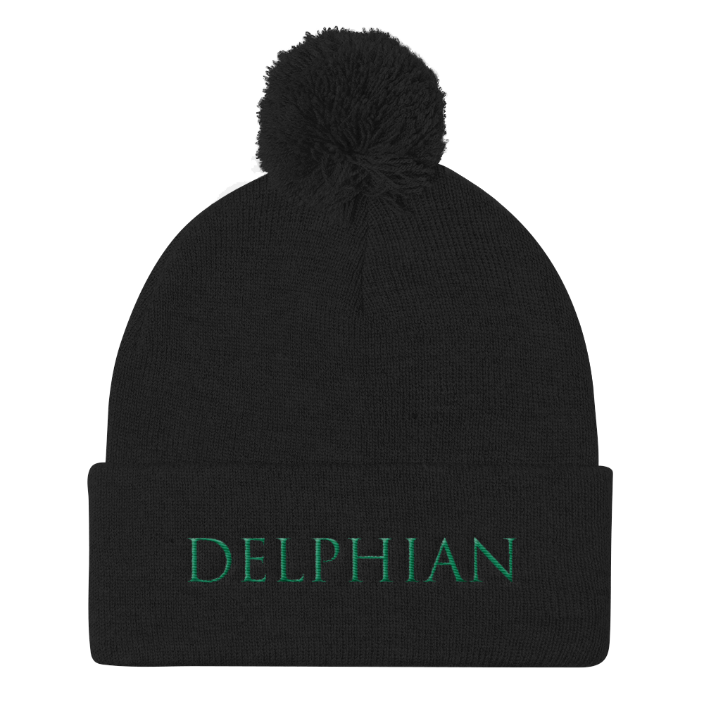 Delphian Pom Pom Knit Hat