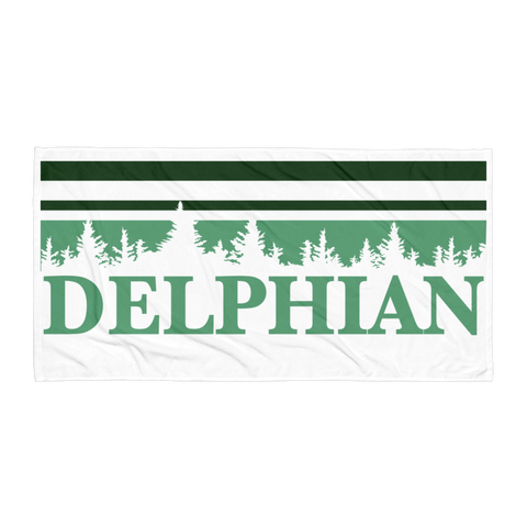 Delphian Trees Beach Towel