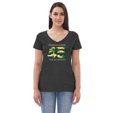 45th Women’s recycled v-neck t-shirt